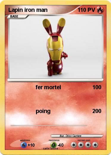 Pokemon Lapin iron man