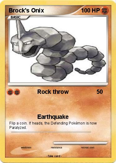 Pokemon Brock's Onix