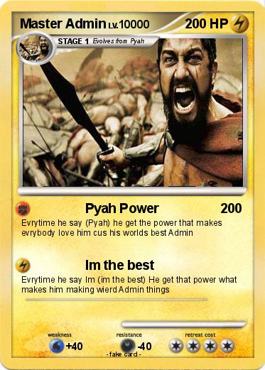 Pokemon Master Admin