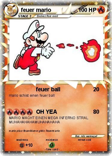 Pokemon feuer mario