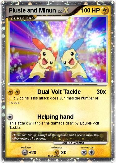 Pokemon Plusle and Minun