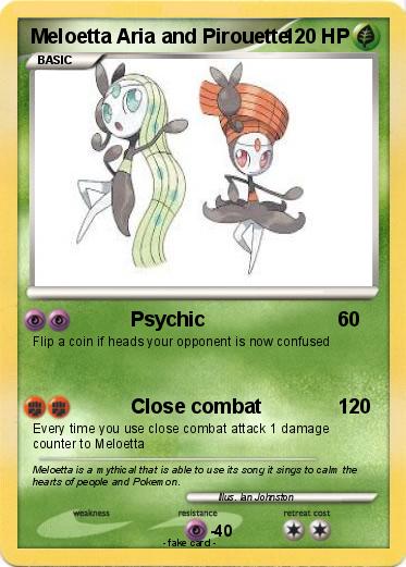 Pokemon Meloetta Aria and Pirouette