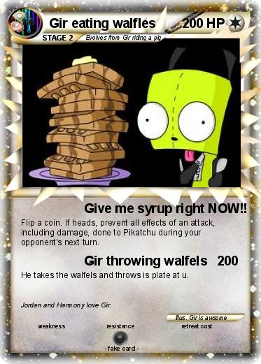 Pokemon Gir eating walfles