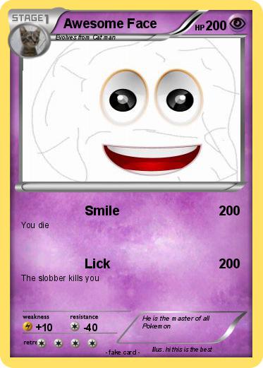 Pokemon Awesome Face
