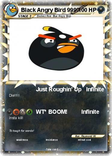 Pokemon Black Angry Bird 9999
