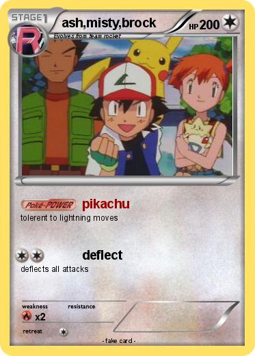 Pokemon ash,misty,brock