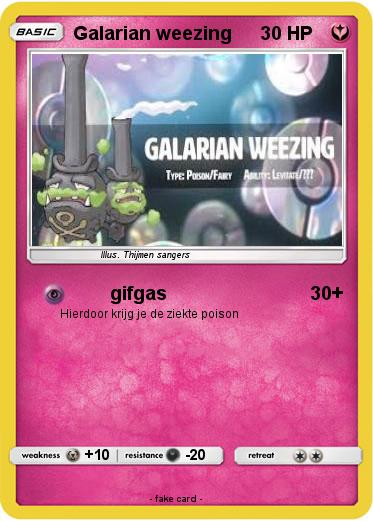 Pokemon Galarian weezing