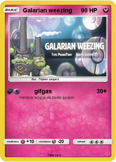 Pokemon Galarian weezing