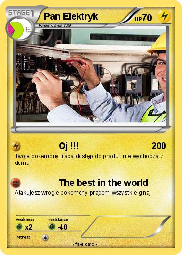 Pokemon Pan Elektryk