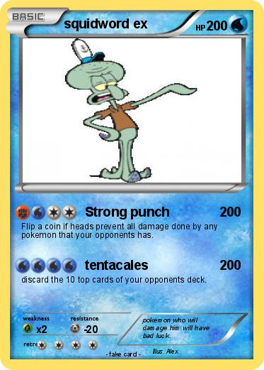 Pokemon squidword ex