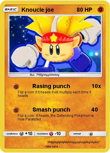 Pokemon Knoucle joe
