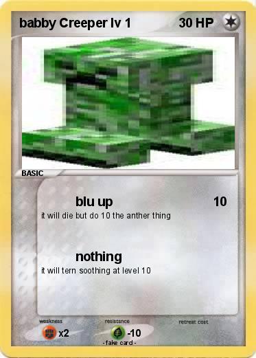 Pokemon babby Creeper lv 1