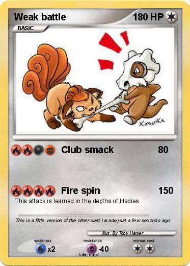 Pokemon Weak battle