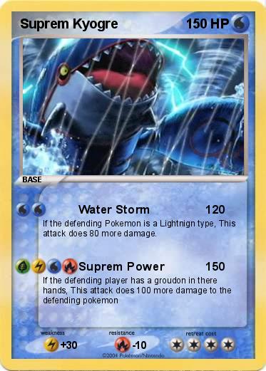 Pokemon Suprem Kyogre        