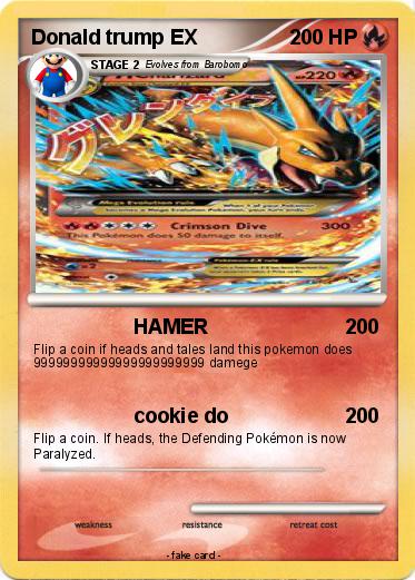 Pokemon Donald trump EX