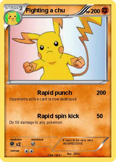 Pokemon Fighting a chu