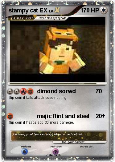 Pokemon stampy cat EX