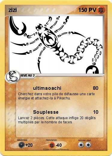 Pok mon Zizi 17 17 Ultimaoachi Ma Carte Pok mon