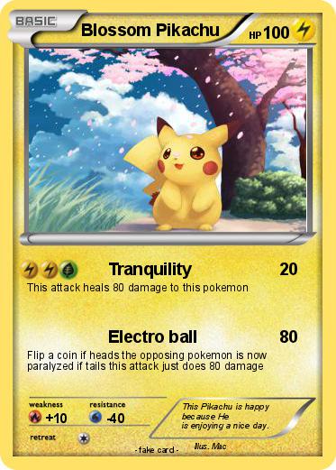 Pokemon Blossom Pikachu