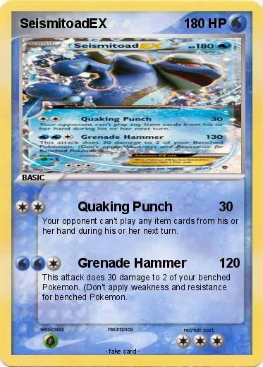 Pokemon SeismitoadEX