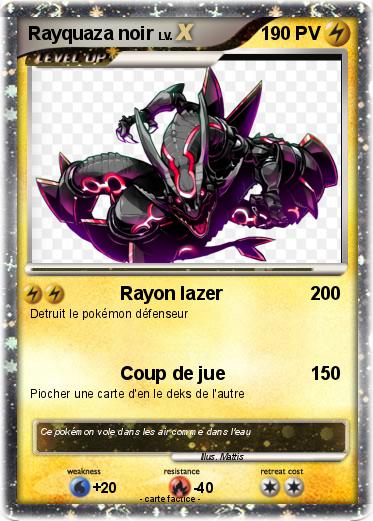 Pokemon Rayquaza noir