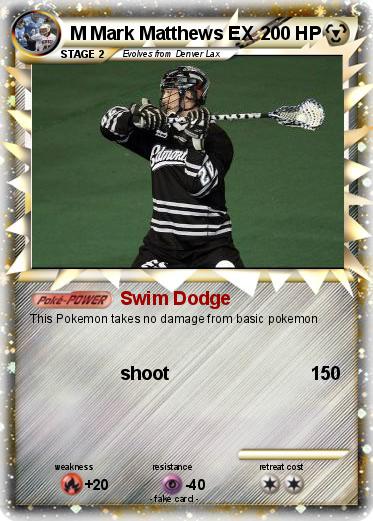 Pokemon M Mark Matthews EX