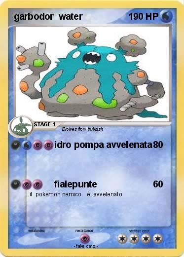 Pokemon garbodor  water