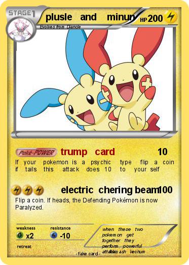 Pokemon plusle   and    minun