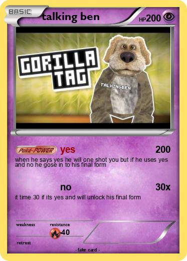 Pokemon talking ben