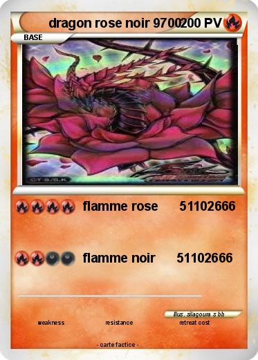 Pokemon dragon rose noir 9700