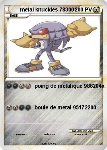 Pokemon metal knuckles 78300
