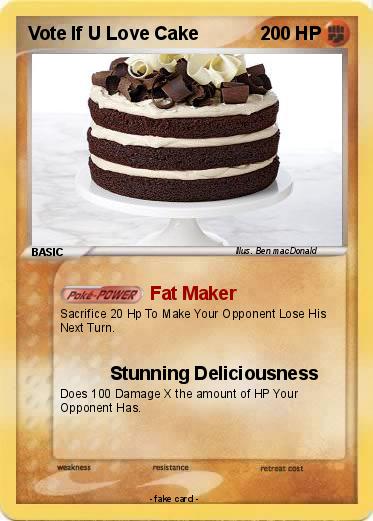 Pokemon Vote If U Love Cake
