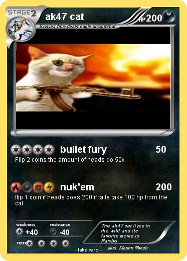 Pokemon ak47 cat