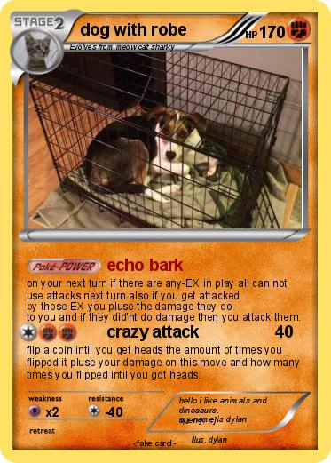Pokemon dog with robe