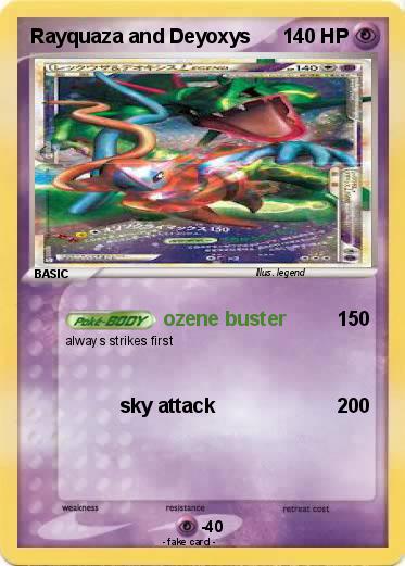 Pokemon Rayquaza and Deyoxys