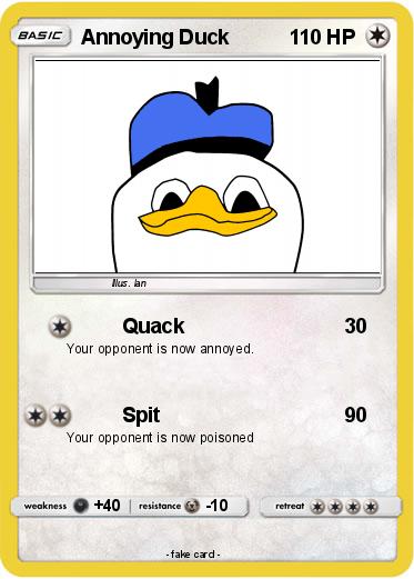Pokemon Annoying Duck