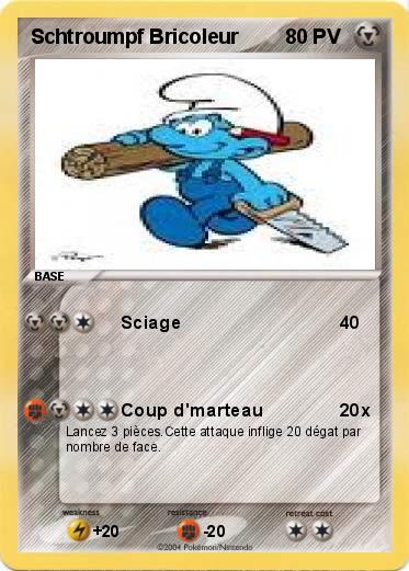Pokemon Schtroumpf Bricoleur
