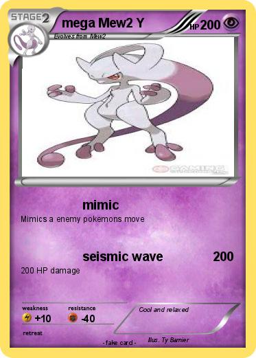 Pokemon mega Mew2 Y