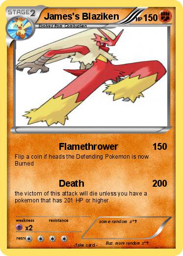 Pokemon James's Blaziken
