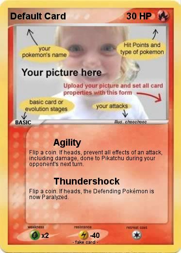 Pokemon Default Card