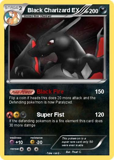 Pokemon Black Charizard EX
