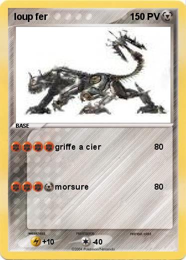 Pokemon loup fer
