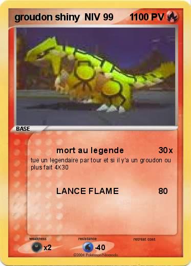 Pokemon groudon shiny  NIV 99      1       