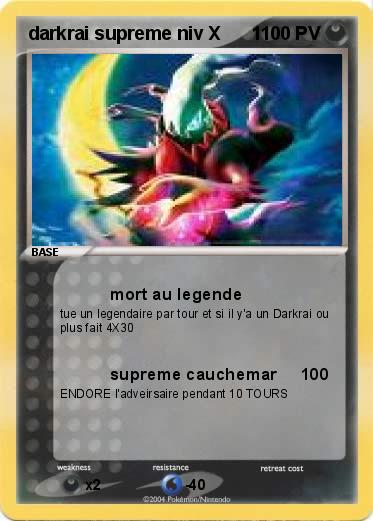 Pokemon darkrai supreme niv X      1