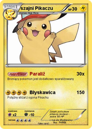 Pokemon szajni Pikaczu