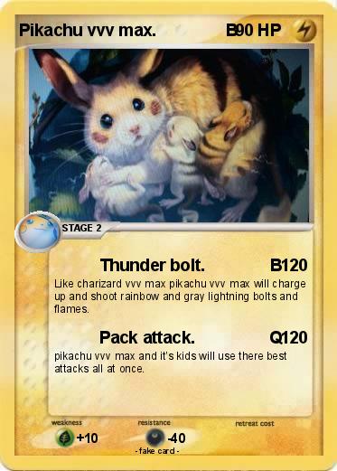 Pokemon Pikachu vvv max.               B