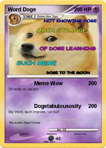 Pokemon Word Doge