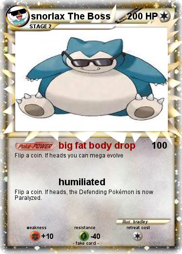 Pokemon snorlax The Boss
