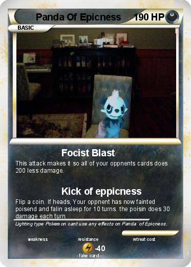 Pokemon Panda Of Epicness                            t