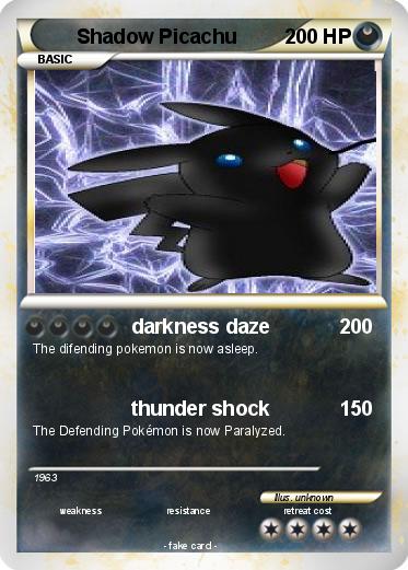 Pokemon Shadow Picachu